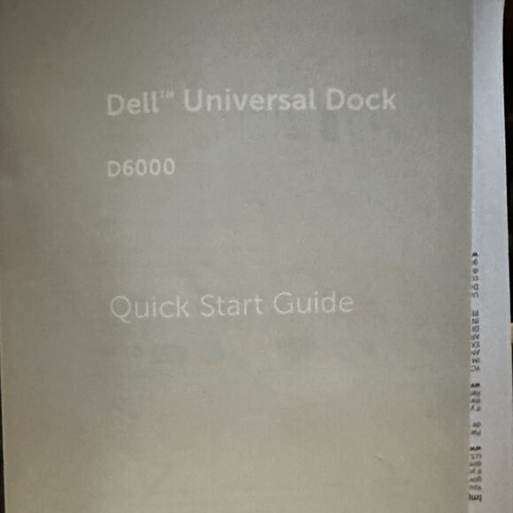 NWT NIB Dell 6000 Universal Docking Station and Adapter Charger - Picture 7 of 7